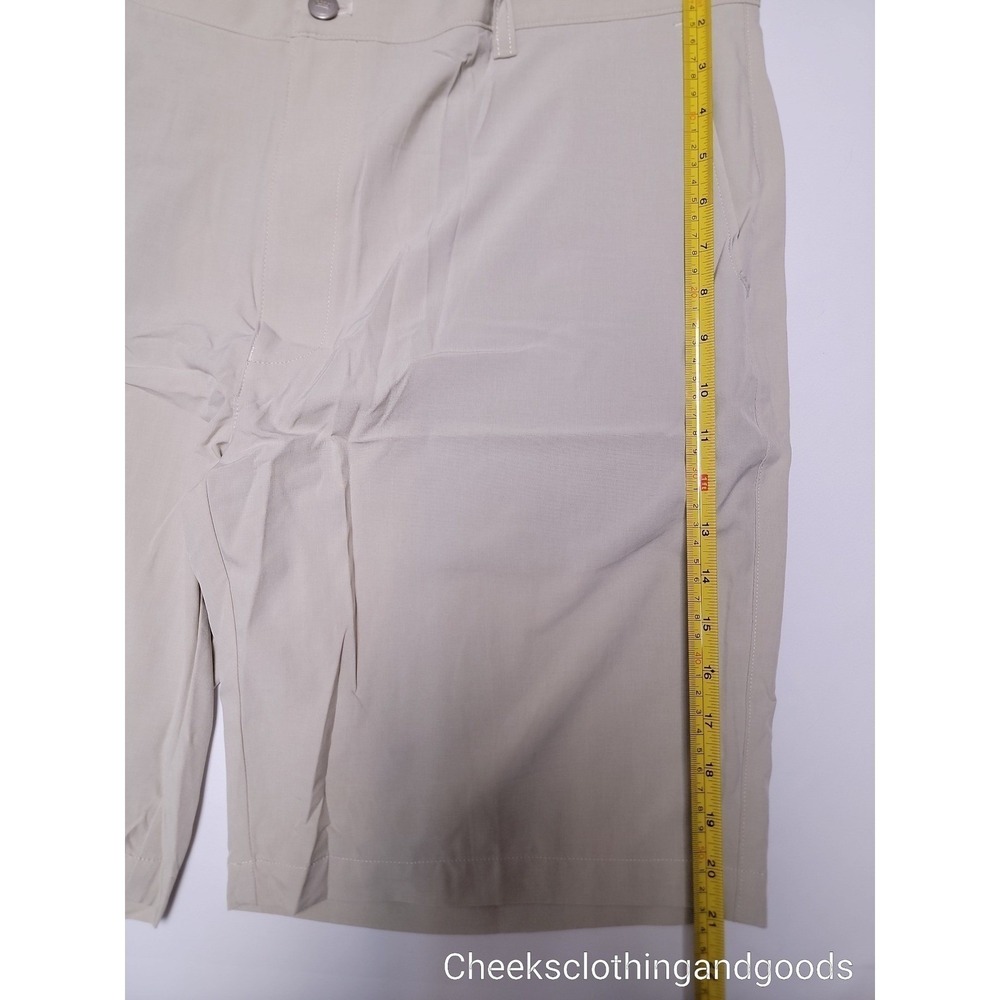 Peter Millar Mens Khaki Flat Front Shorts Size 40 Golf Casual Chino - Picture 5 of 11